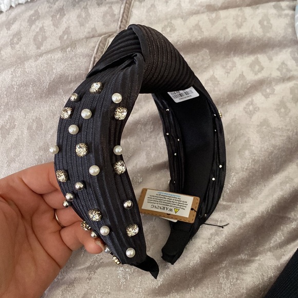 Rhinestone& pearl headband - Picture 1 of 5